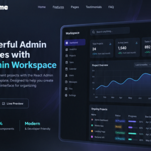 React Admin Workspace