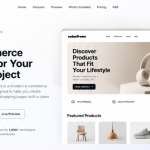 React Commerce Pages