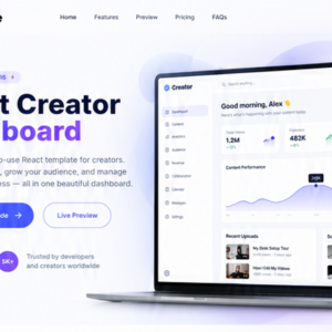 React Creator Dashboard
