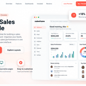 React Sales Console
