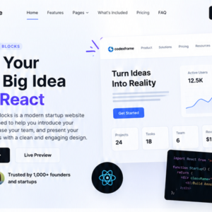 React Startup Blocks